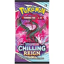 海外版ポケモンカードCHILLING REIGN 3個パックセット Pokemon - Sword & Shield Chilling Reign Booster Pack X 1 : Amazon